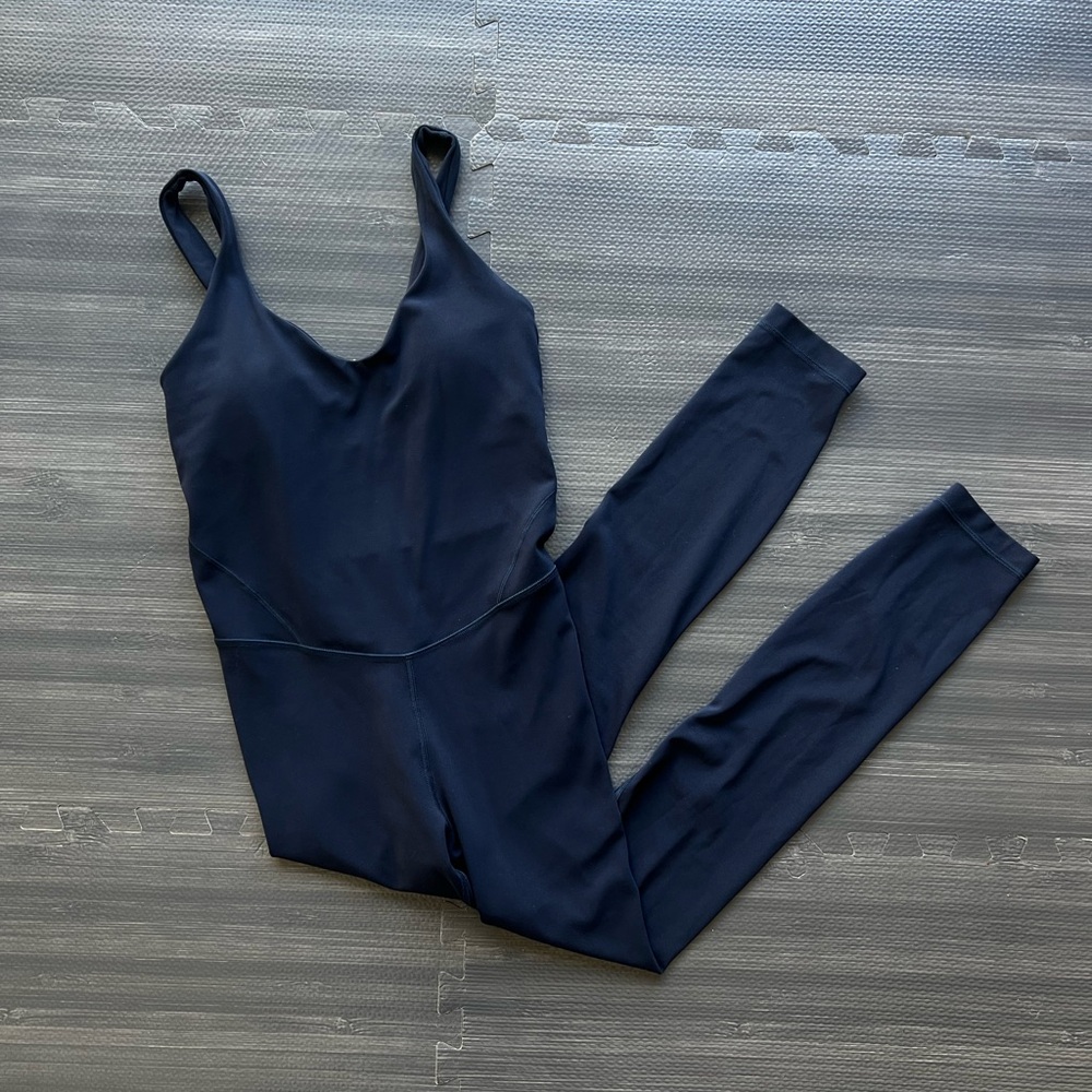 Lululemon True Navy Set Scuba Hoodie & Align Bodysuit Size XS/S 4 - Picture 7 of 11